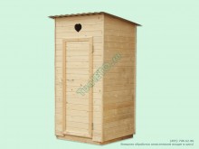 Хозблок "Деревянный туалет для дачи Домик №7 односкатная крыша"
